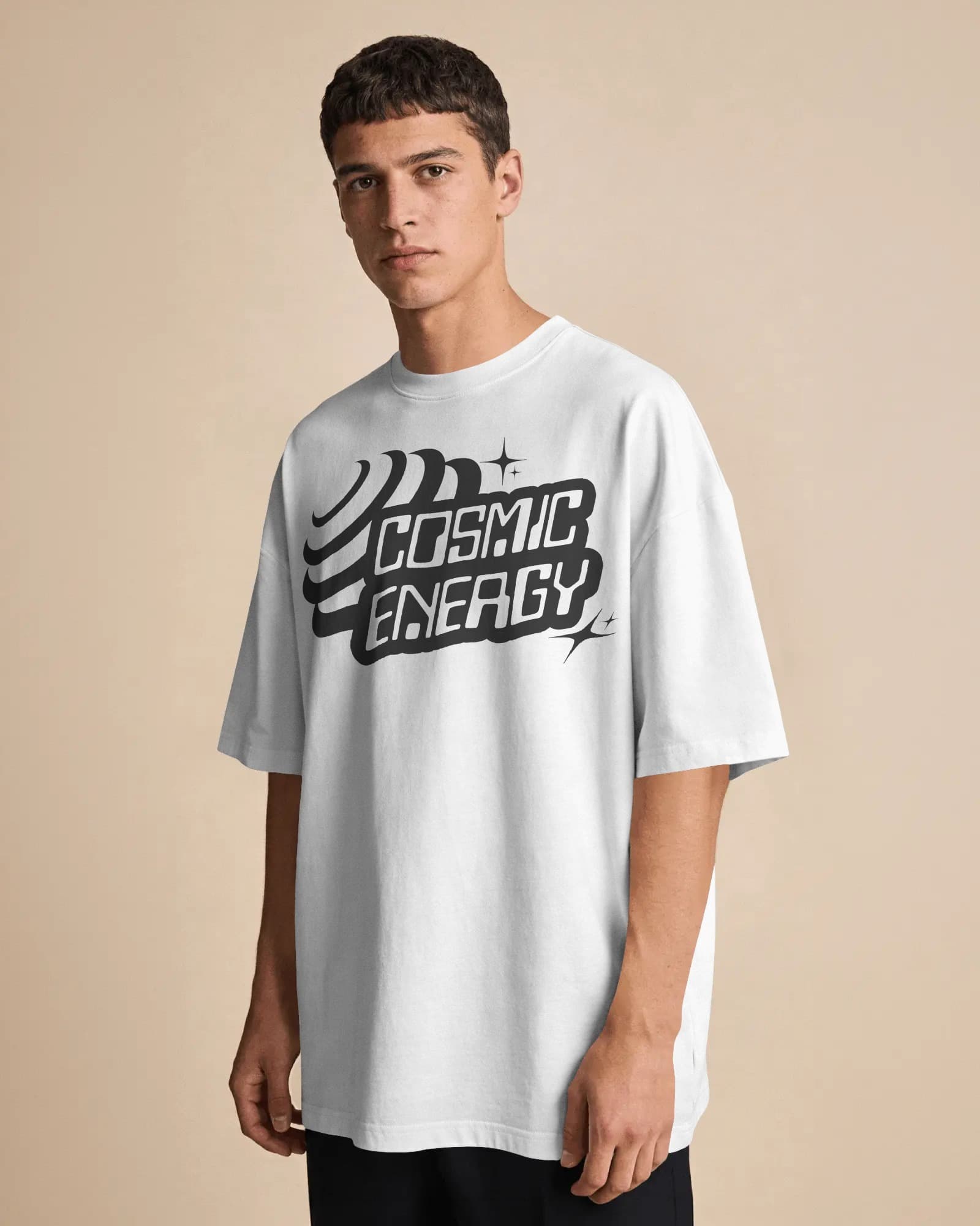 Frenzzy's Unisex Oversized Tee - French Thick Cotton : Strong Energy Edition